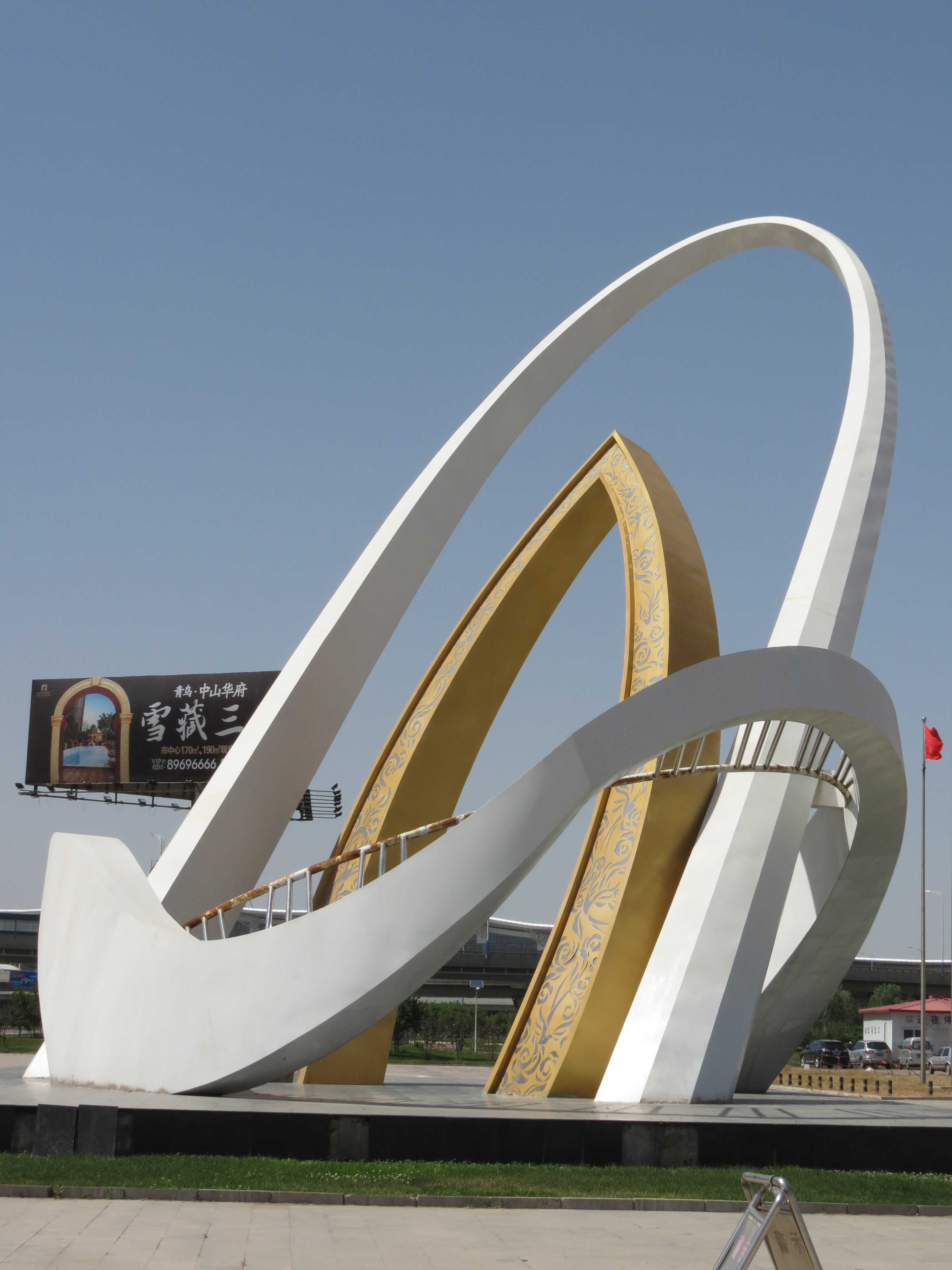 機(jī)場(chǎng)大型雕塑，不銹鋼機(jī)場(chǎng)雕塑，不銹鋼廣場(chǎng)景觀