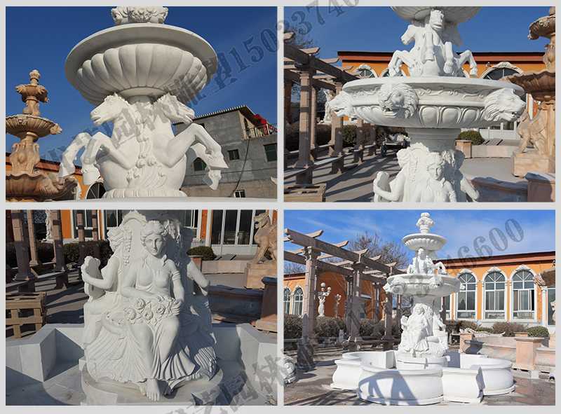 大理石噴泉，歐式人物動(dòng)物噴泉，室外景觀噴泉定制