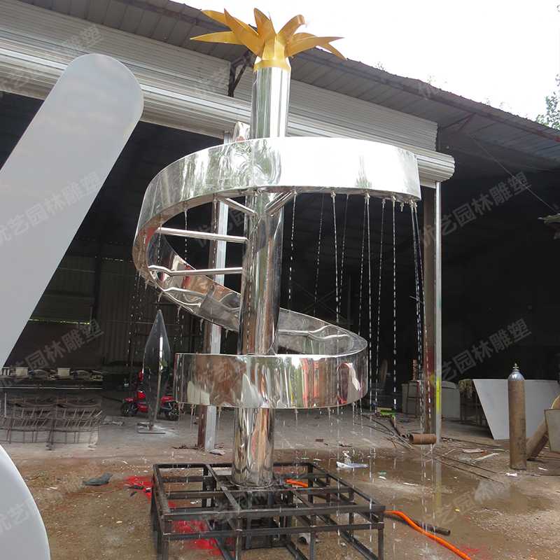 水景噴泉雕塑，不銹鋼雕塑廠家