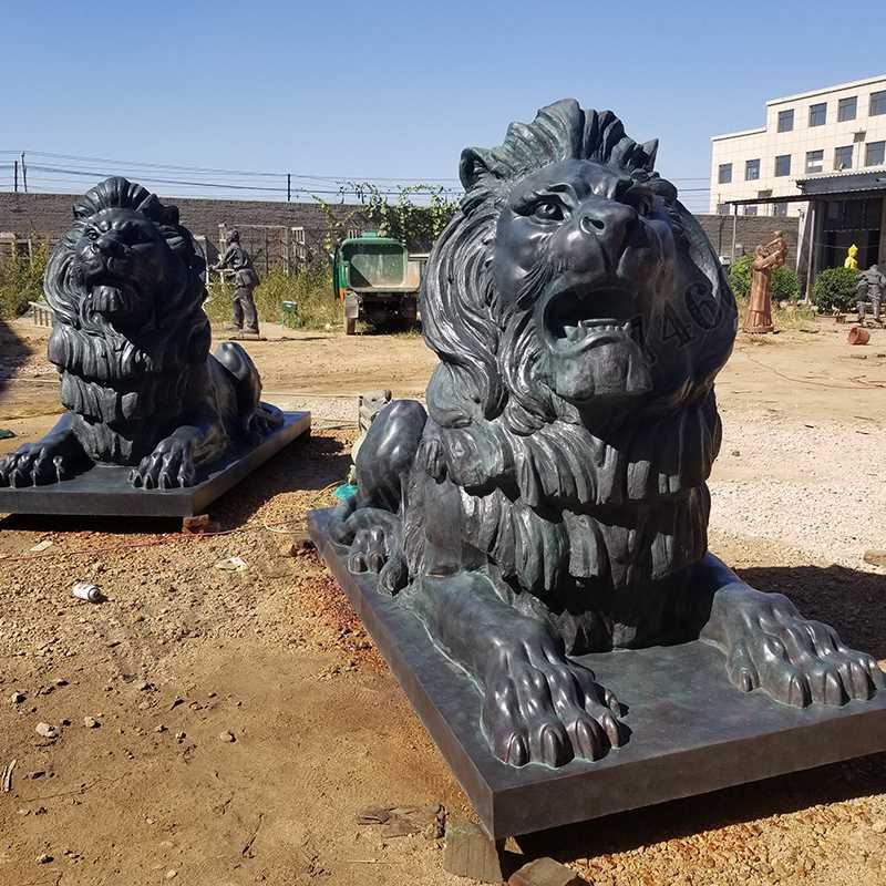 匯豐銅獅子，銅匯豐獅子，銅雕塑廠家，銅獅子廠家